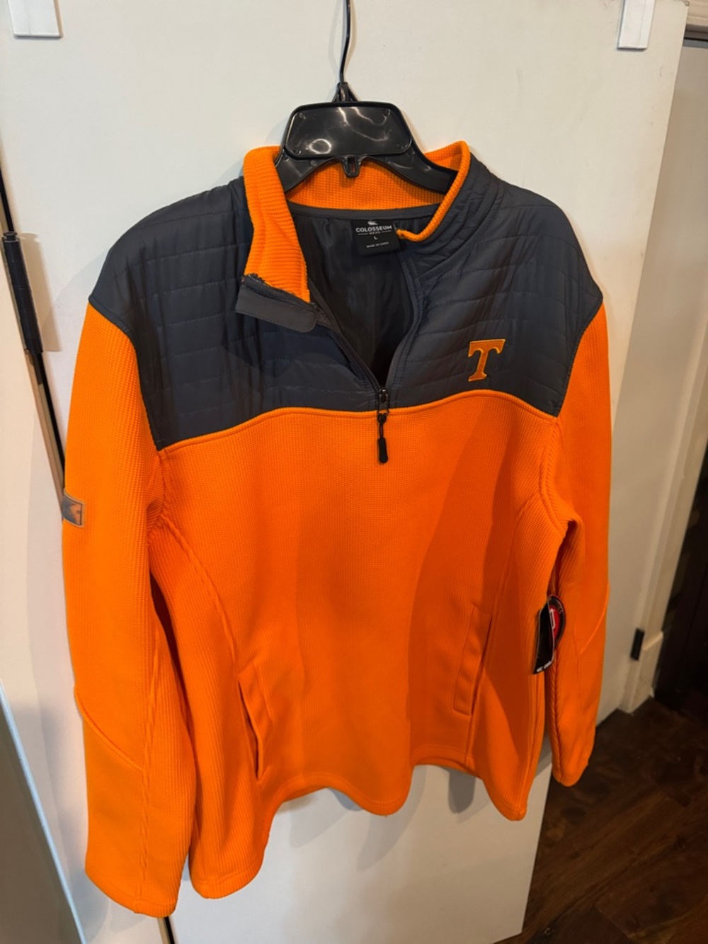 Colosseum Orange and Charcoal Tennessee Volunteers Pullover Quarter-Zip